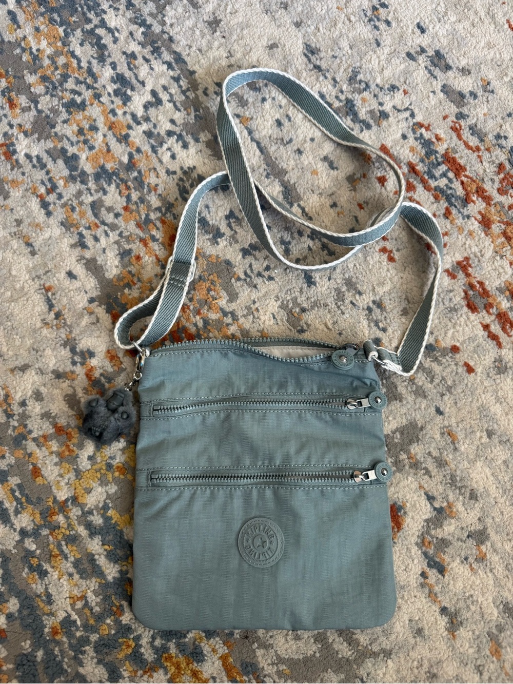 Kipling Dusty Teal Lightweight Crossbody Bag